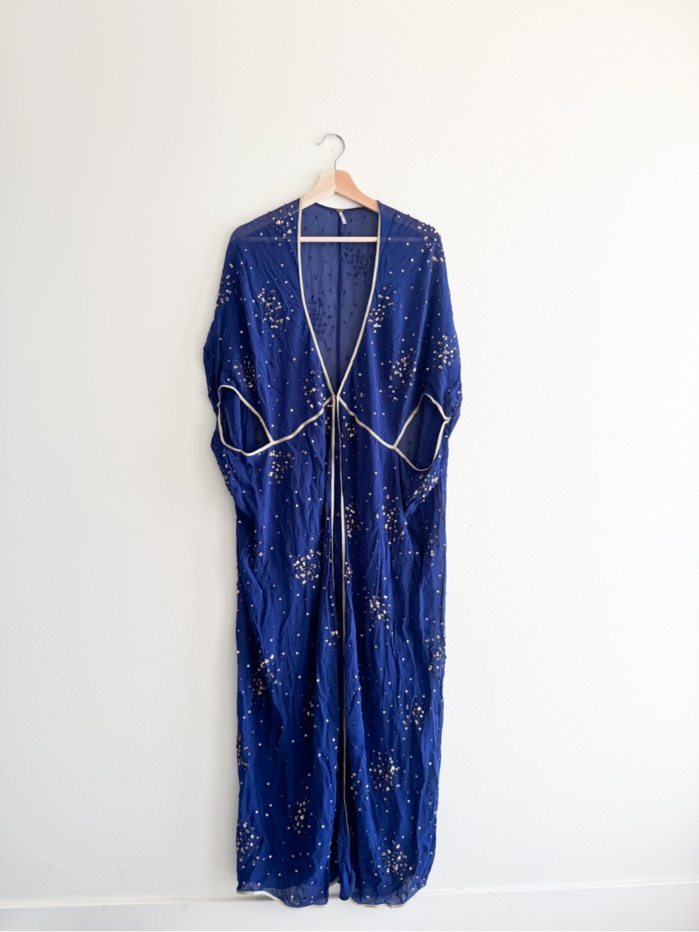 Free People Royal Blue sequin kaftan